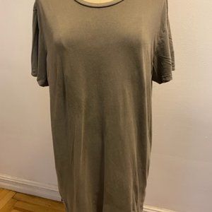 Ksubi oversize distressed crew tee shirt